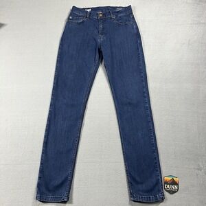 Mugsy Jeans Mens 32x34 Blue Studio Blues Straight Dark Wash Stretch Denim